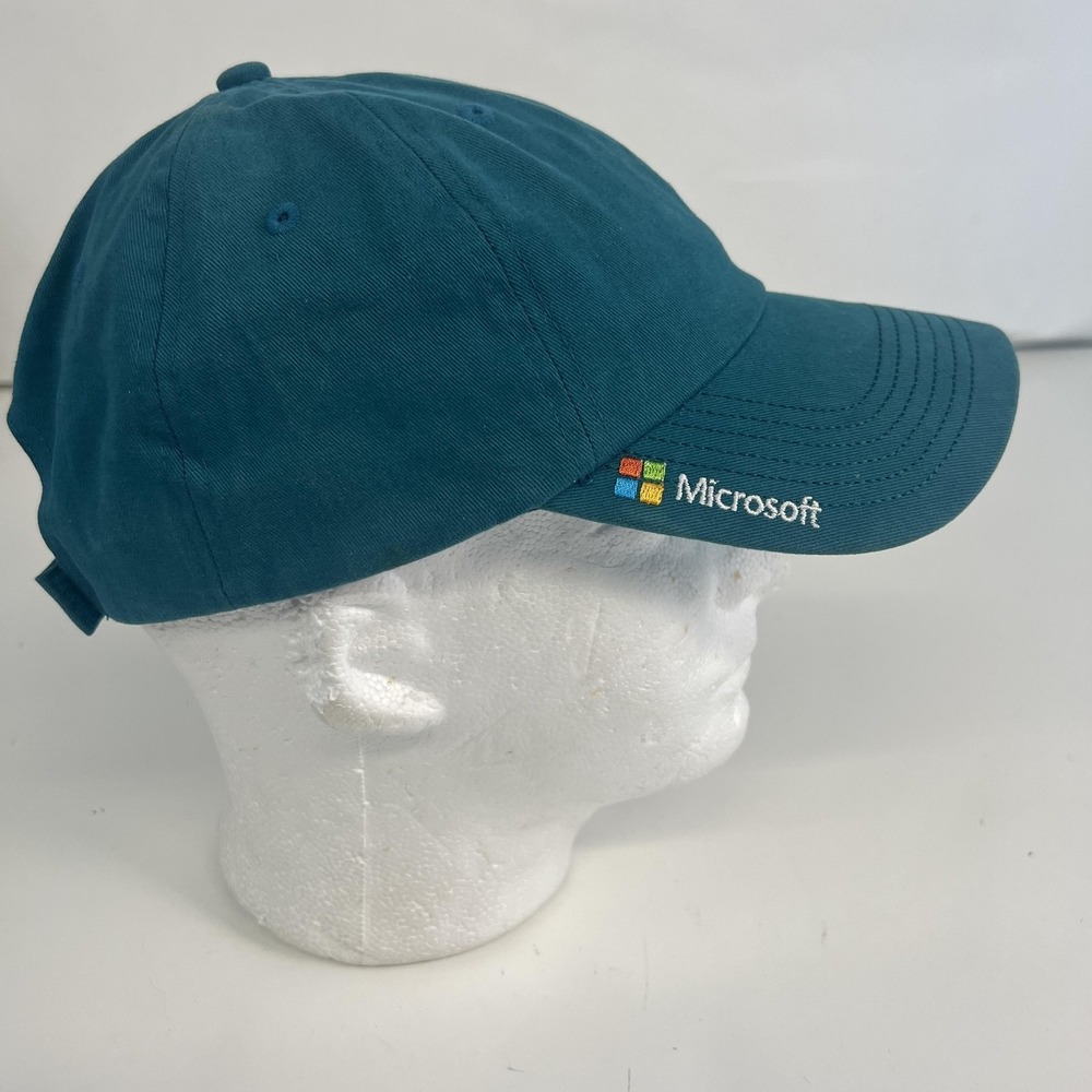 Microsoft Hat Cap Strap Back One Size Blue‎ 1975 Logo Baseball Mens Geek Cotton